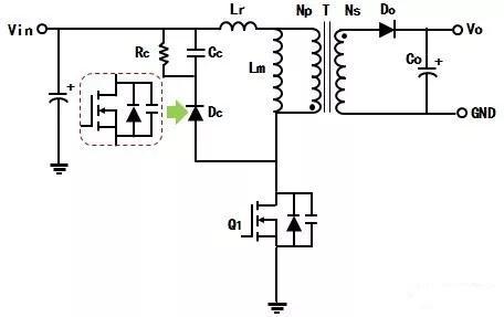 電源適配器|高功率快充及PD電源適配器電源結構：有源箝位反激變換器